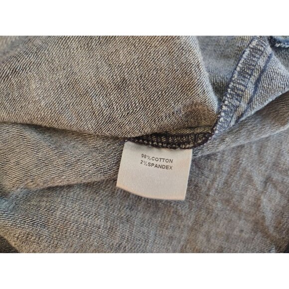 Dainty Jewells Denim Dress, Small, Button Front Ruffle Hem, Modest Cottagecore - Picture 5 of 5